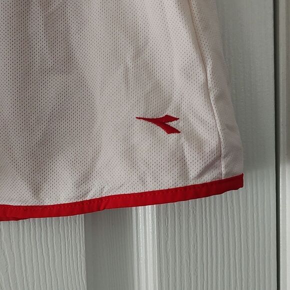 Diadora  reversible red white tennis running skirt Sz S - Picture 4 of 5